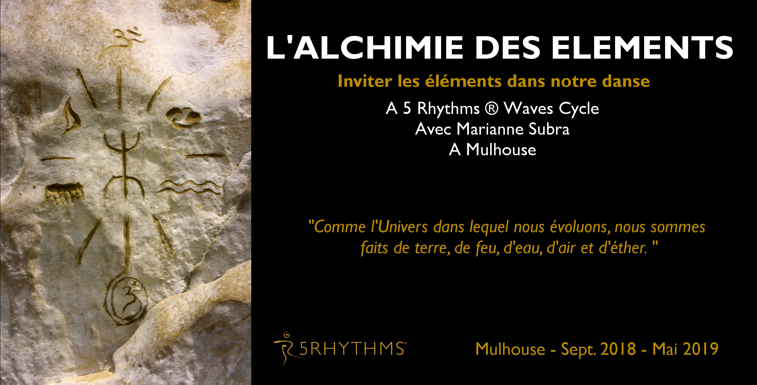 Alchimie des Eléments. Stage de Danse des 5 Rythmes en Alsace